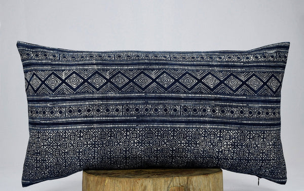 Indigo Hmong Pillow